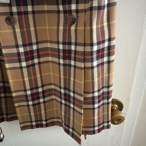 brooks brothers, vintage | plaid buttoned/pleated skirt - Picture 6 of 8
